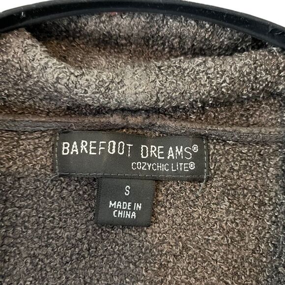 Barefoot Dreams  Chic Lite Essential Long Open Front Cardigan Size Small Cocoa B - Picture 4 of 5